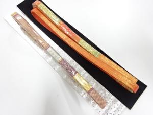 未使用品　正絹　佐賀錦　帯締め2本セット